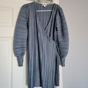 Topshop Blue Wrap Dress